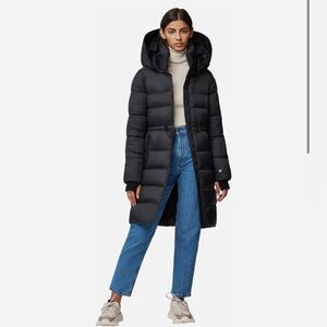 SOIA & KYO Black Puffer Coat